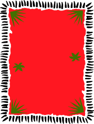 Red and Green Frame Clipart - Perfect for Borders and Decorations