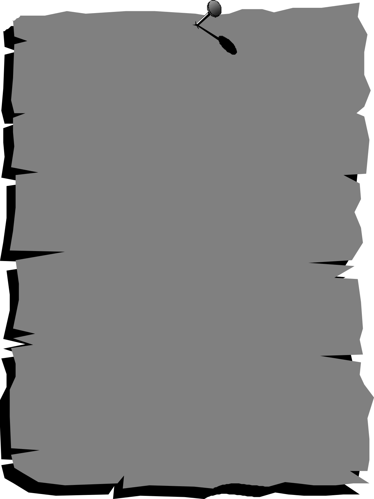 Blank Paper Clipart with Black Background - Versatile Borders and Miscellaneous Uses