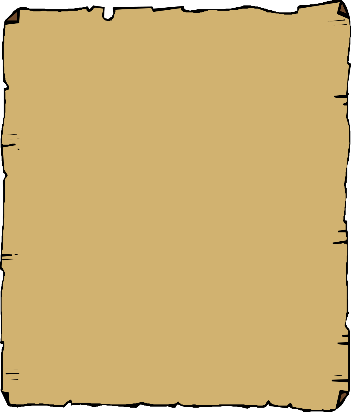 Blank Paper with Brown Background - Modern Borders for Business Clipart