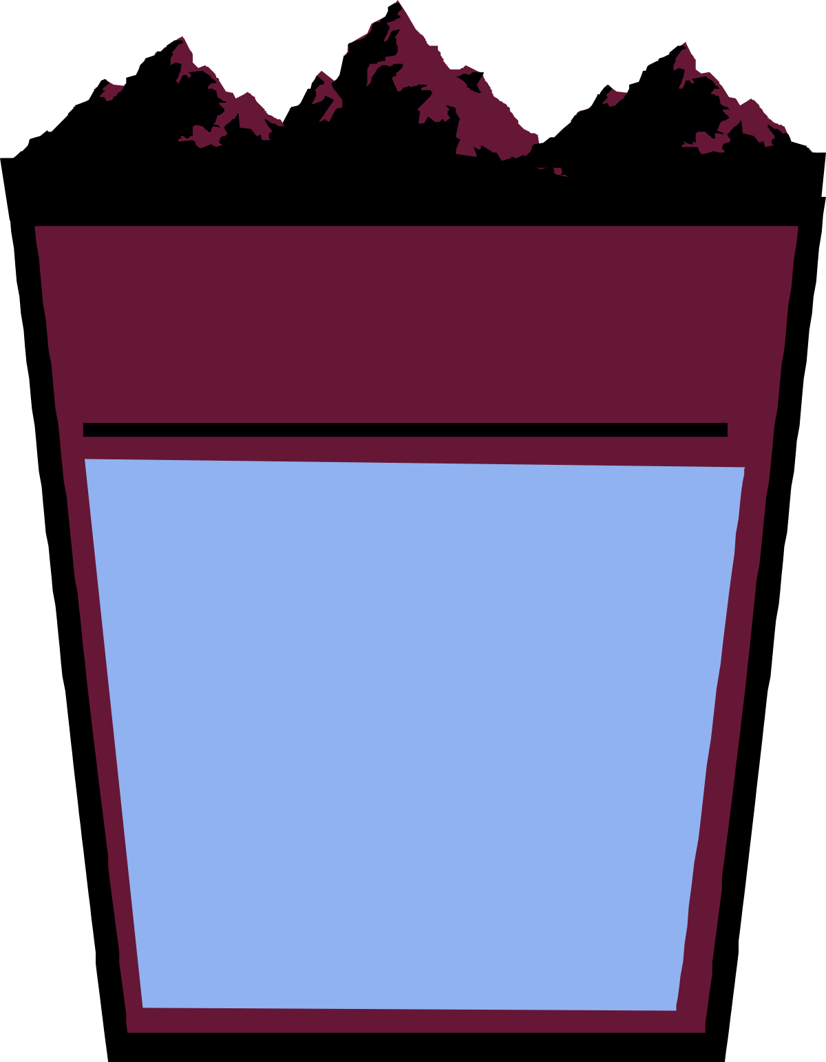 a bucket full of water clip art png transparent Bucket Full of Water Clipart - Perfect for Business and Creative Borders