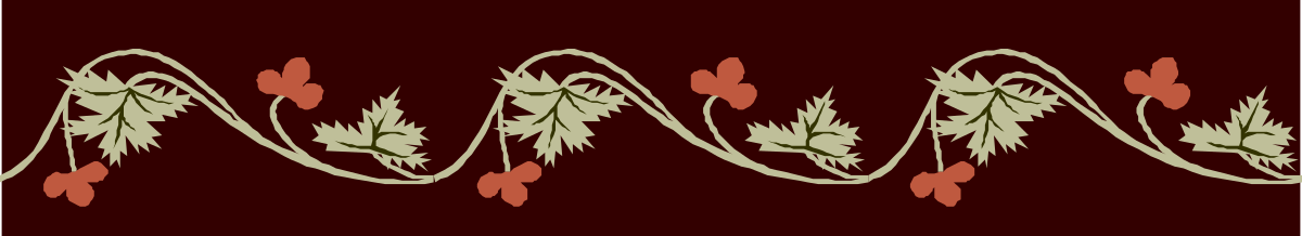 Vibrant Flower Clipart with Red Background - Beautiful Borders and Plants