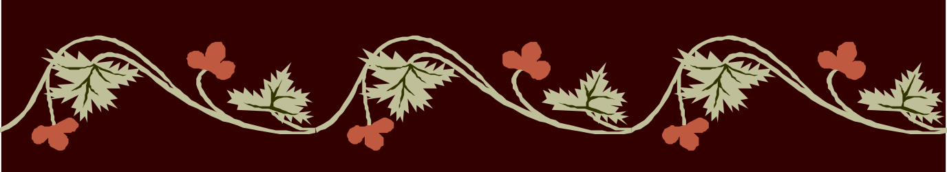 Vibrant Flower Clipart with Red Background - Beautiful Borders and Plants