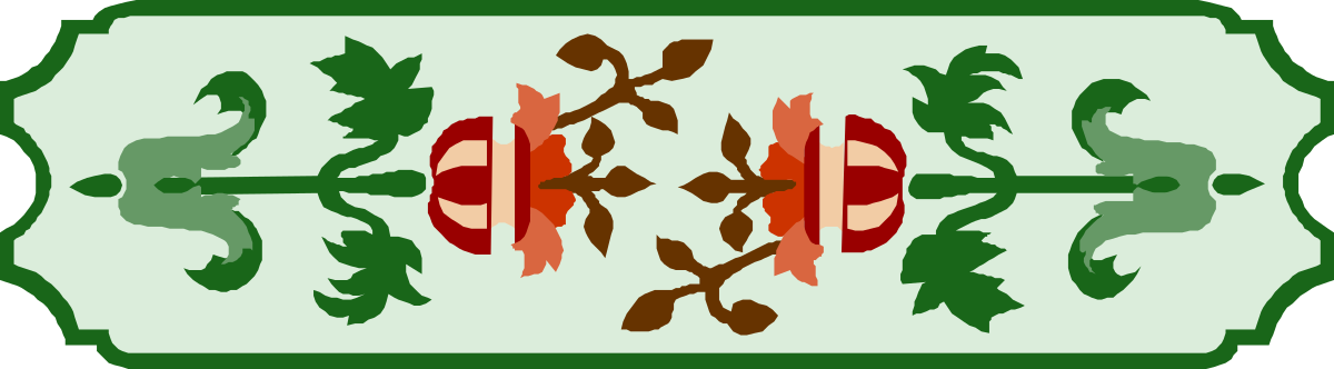 Vibrant Green and Red Border Design Clipart for Creative Projects