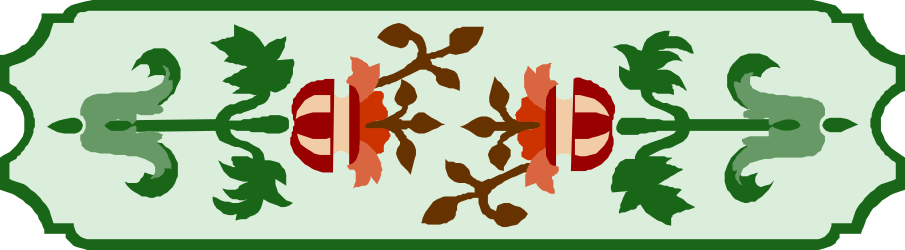 Vibrant Green and Red Border Design Clipart for Creative Projects