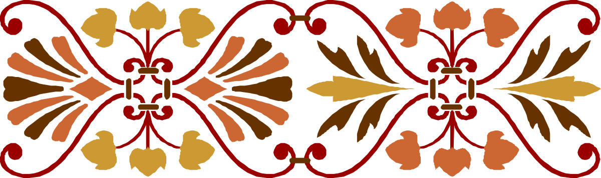 a pattern with a flower design clip art png transparent Flower Pattern Clipart - Decorative Borders and Plants Design