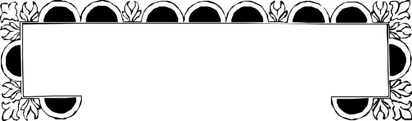 Black and White Floral Frame Clipart - Elegant Borders and Bars Design