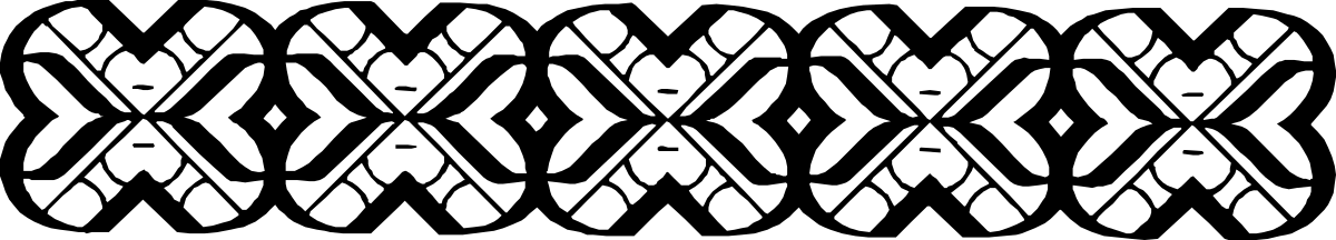 Black and White Pattern Clipart: Elegant Borders and Bars Design