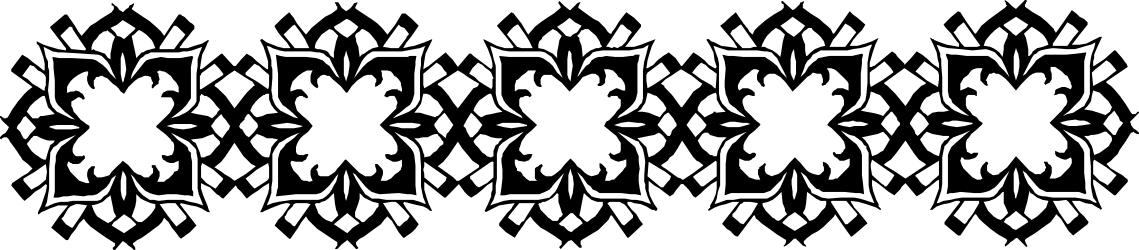 Stunning Black and White Clipart with Elegant Patterned Borders