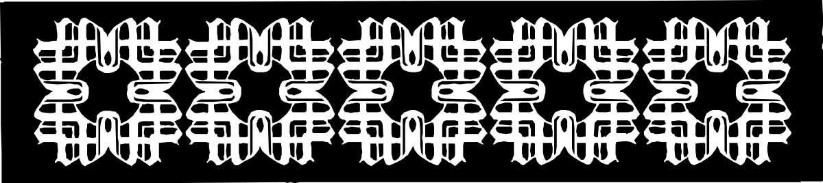 Black and White Pattern Clipart: Intricate Lines and Borders Design