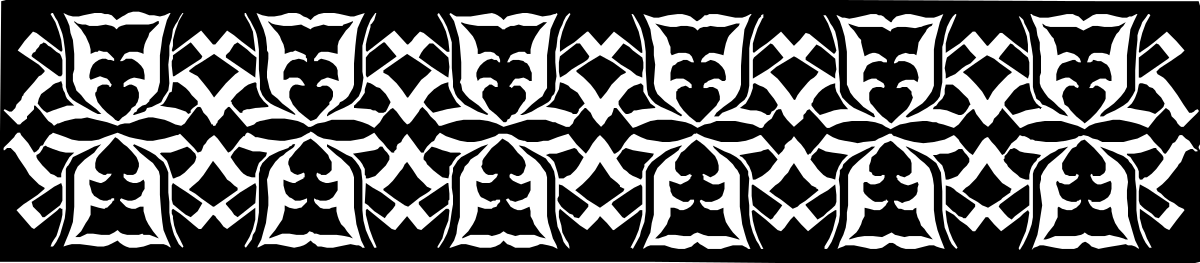 a black and white pattern with a white design clip art png transparent Black and White Pattern with Elegant White Design - Versatile Clipart
