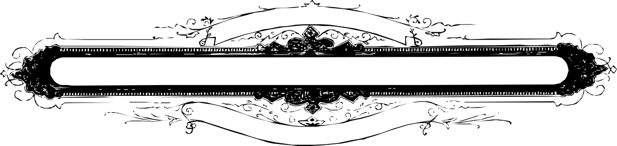 a black and white image of a dog clip art png transparent Black and White Dog Clipart - Elegant Borders & Bars Design