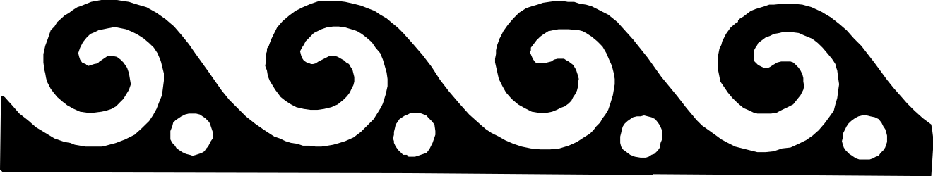 Black and White Circles Clipart: Elegant Borders and Bars Design