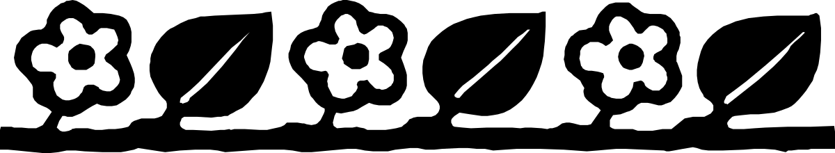 Arrows Clipart: Elegant Black and White Borders with Plants