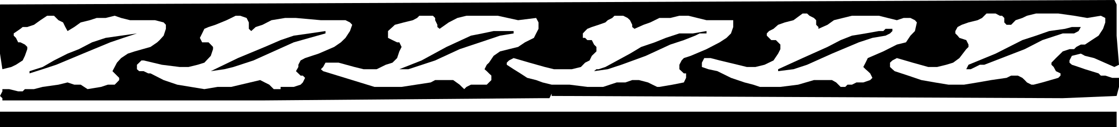 Striking Borders and Bars Logo Clipart - White on Black Background