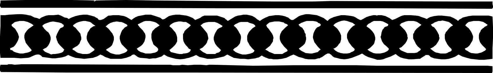 White Paint Borders and Bars Clipart on Black Background