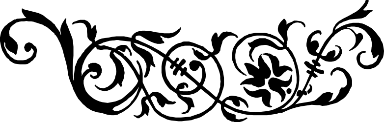 Black and White Logo Clipart Featuring Initials - Stylish Borders and Bars