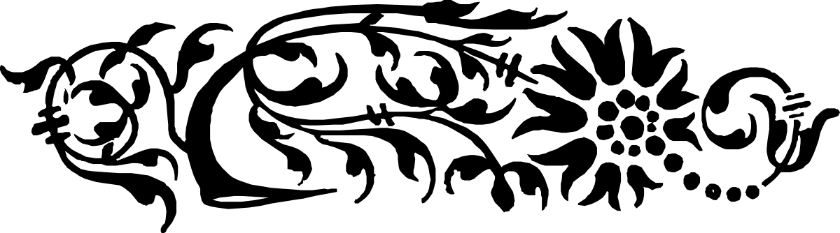 Black and White Silhouette of a Man - Modern Clipart for Borders and Bars
