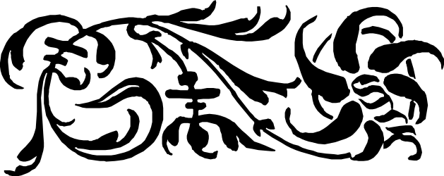 Elegant White Line on Black Background - Clipart Borders and Bars