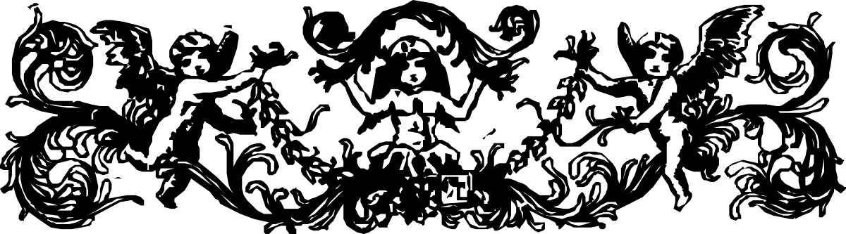 Black and White Clipart of Diverse Group of People with Borders