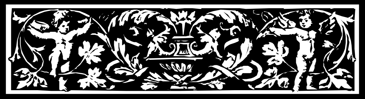 a black and white drawing of a group of people clip art png transparent Black and White People Borders Clipart - Elegant Line Art Design