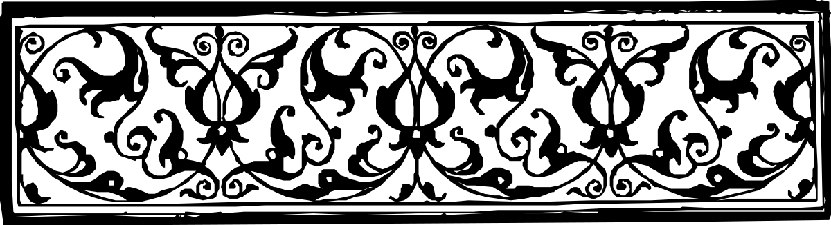 Black and White Square Pattern Clipart - Elegant Borders and Bars