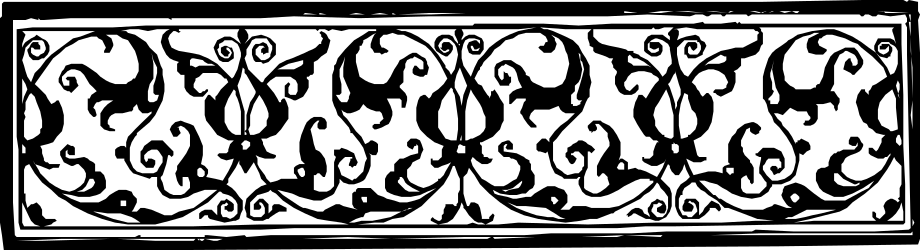 Black and White Square Pattern Clipart - Elegant Borders and Bars
