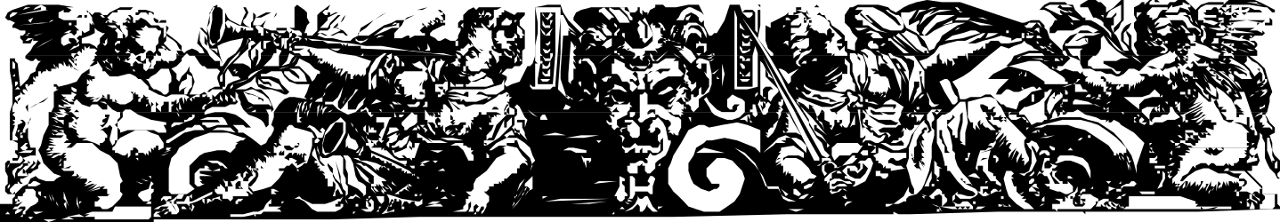 Black and White Clipart of People - Diverse Group Borders