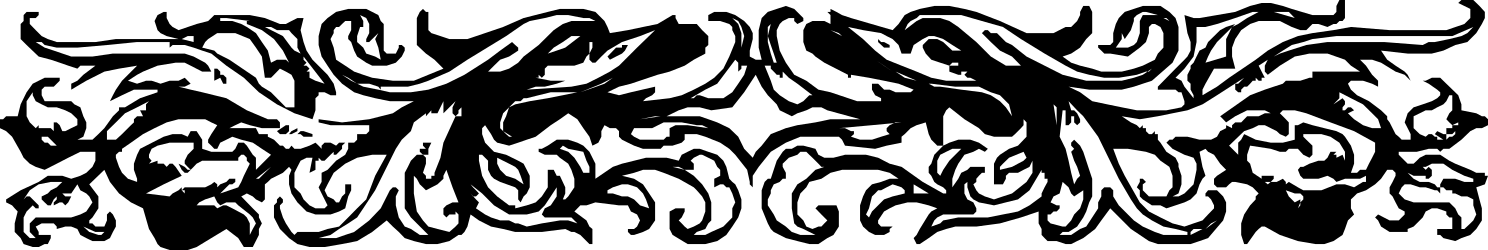 Black and White Logo Clipart for Band - Stylish Borders & Bars