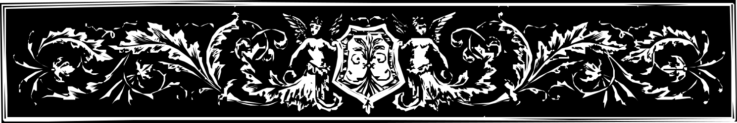 Black and White Square Frame Clipart - Elegant Plant Borders Design