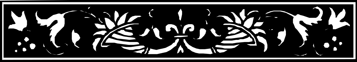 Music Festival Logo Clipart with Borders and Plants