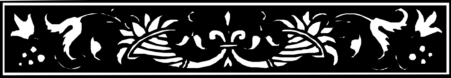 Music Festival Logo Clipart with Borders and Plants