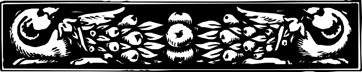 Borders with Animals: Black and White Group of People Clipart