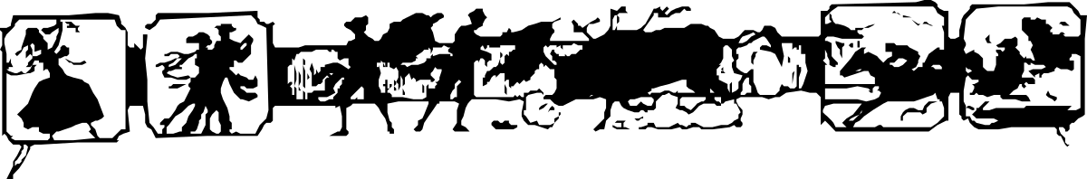 Black and White Band Logo Clipart - Unique Borders and People Elements