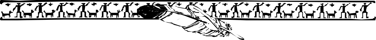 Black and White Clipart Borders Featuring a Person in the Dark
