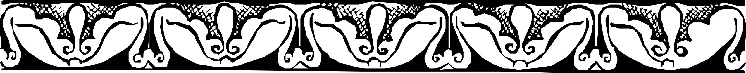 Black and White Line Borders and Bars Clipart
