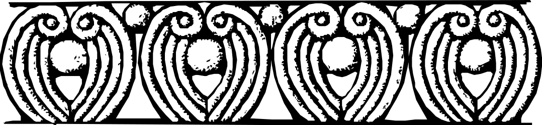 Black and White Borders and Bars Clipart Pattern