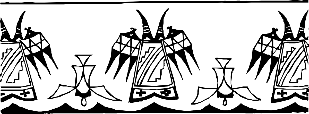Silhouettes of People - Black and White Clipart for Creative Borders