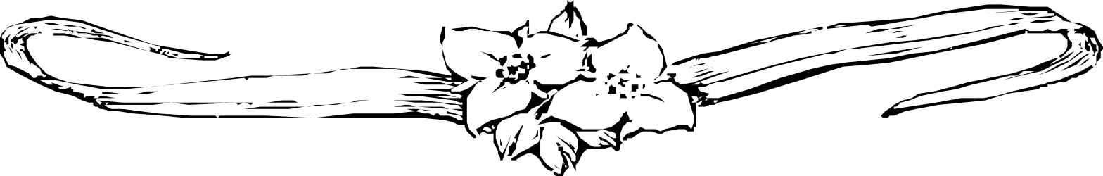 Black and White Clipart of a Person Surrounded by BORDERS and PLANTS