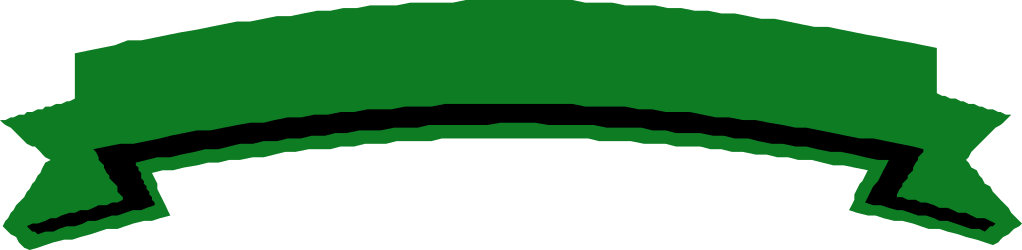 Green Silhouette of a Man's Head Clipart - Unique Borders and Bars Design