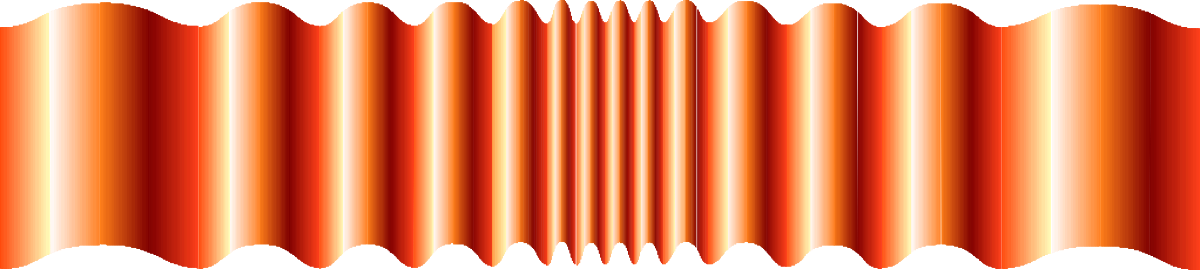 Red and Orange Wave Pattern Clipart - Vibrant Borders and Bars