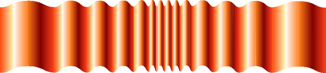 Red and Orange Wave Pattern Clipart - Vibrant Borders and Bars