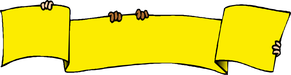 Yellow Scroll on Black Background Clipart for Elegant Borders and Bars
