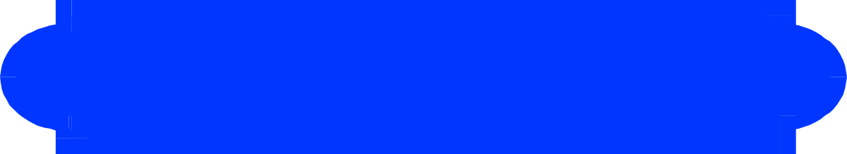 Blue Silhouette of a Man's Face Clipart - Stylish Borders and Bars Design