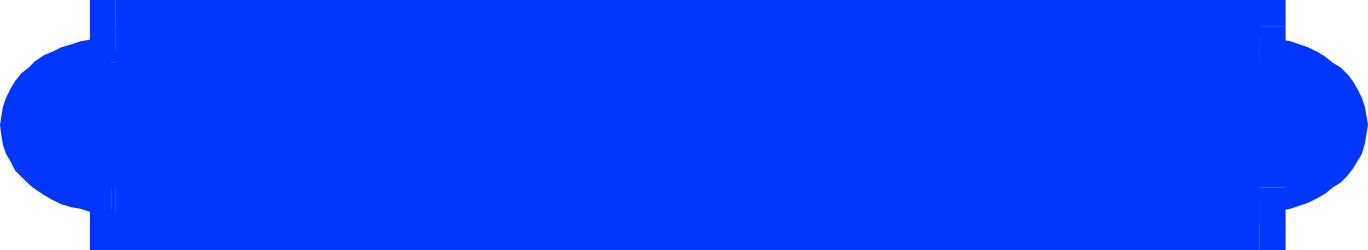 Blue Silhouette of a Man's Face Clipart - Stylish Borders and Bars Design