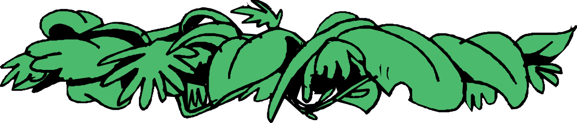 Borders of Green Graffiti Font on Black Background Clipart
