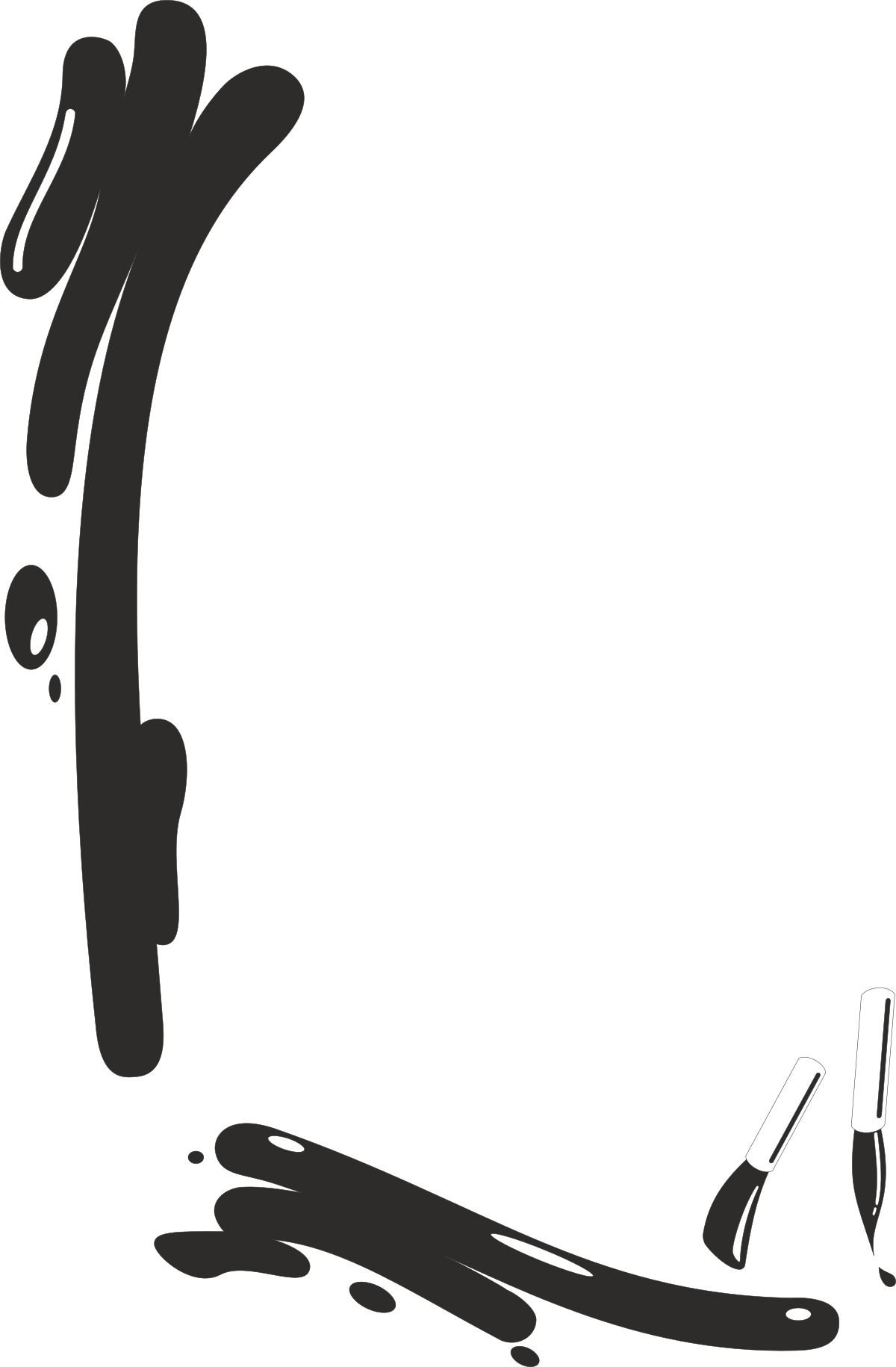 Black and White Clock Clipart - Decorative Borders for Leisure Designs