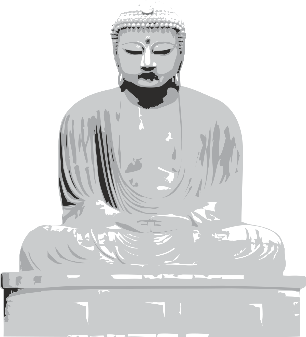 a buddha statue clip art png transparent Buddha Statue Clipart: Serene Peace and Spirituality