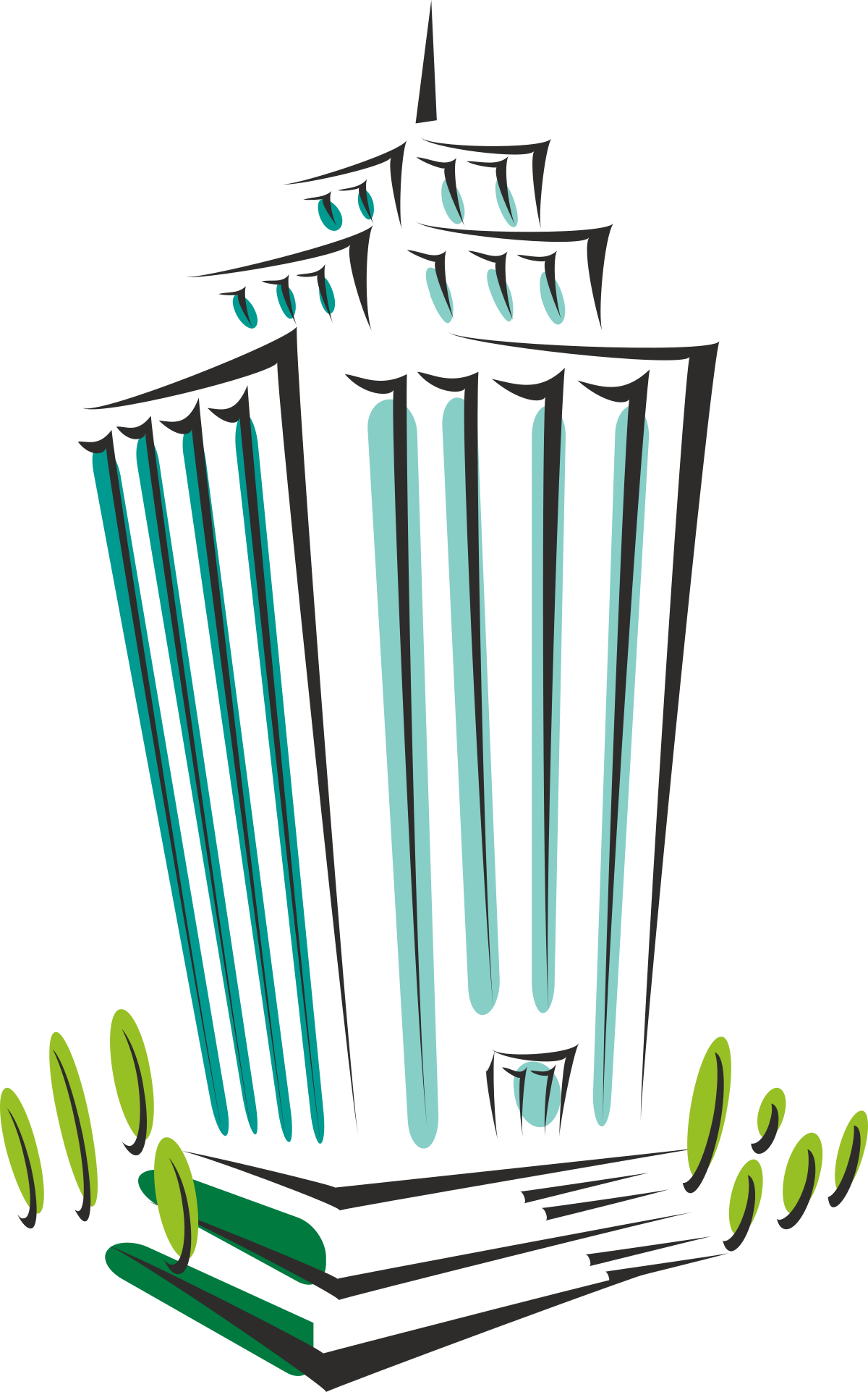 Trash Can with Green Lid Clipart - Perfect for Eco-Friendly Designs