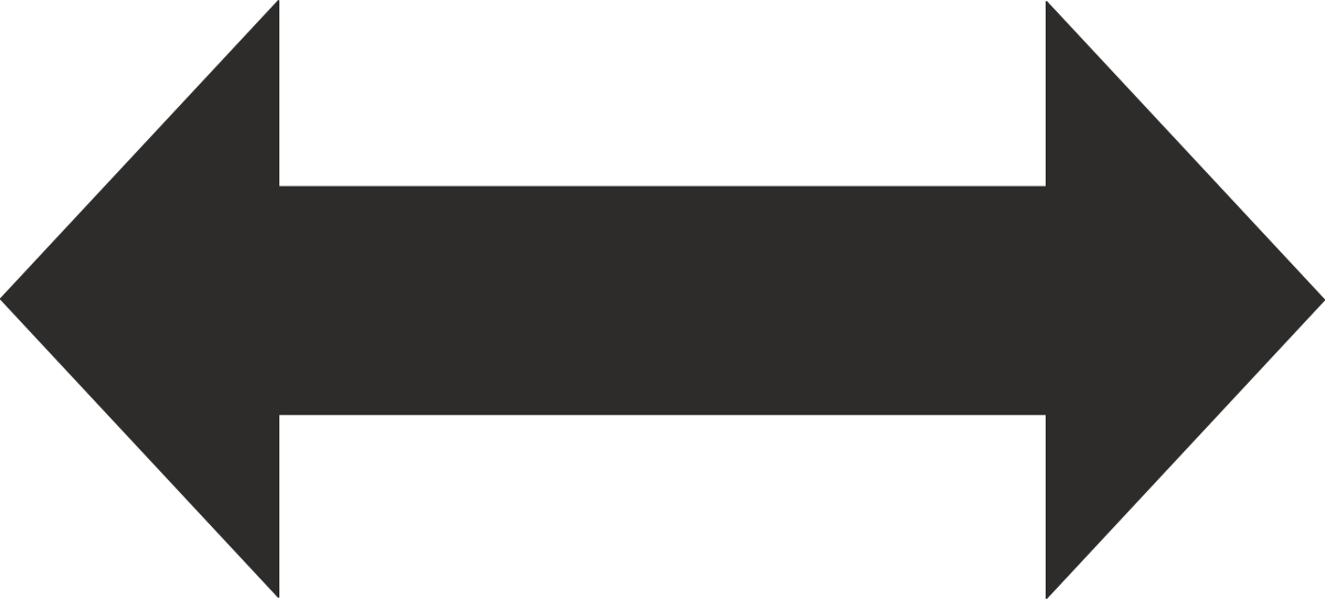 Black Arrow Icon Clipart for Directional Signage