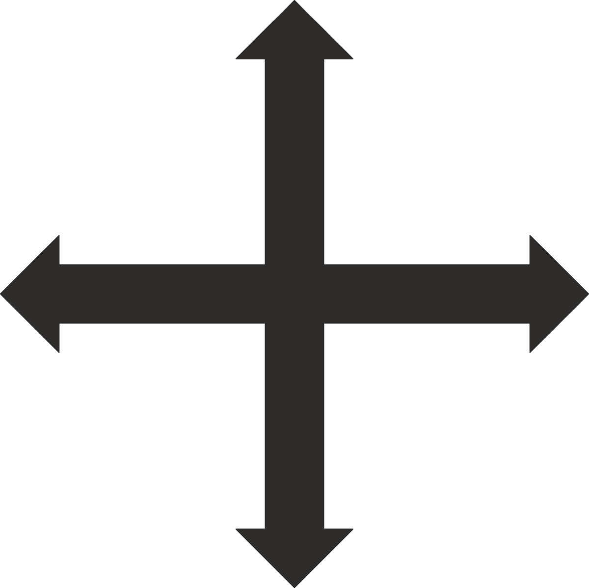 Black and White Arrow Clipart for Dynamic Directional Signage